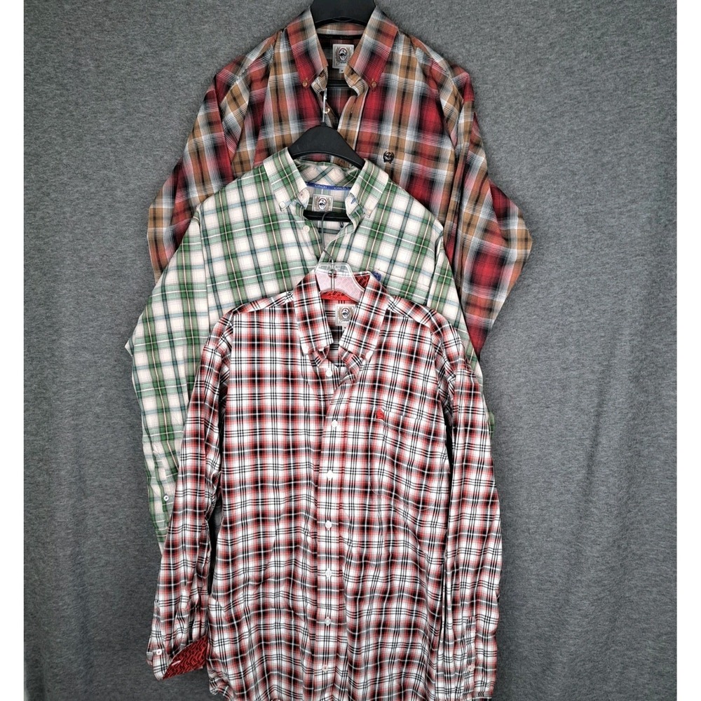 LOT of 3 Cinch Men's Button Down Long Sleeve Shirts Plaid Multicolor Size Small